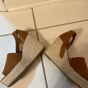 Espadrille wedges.